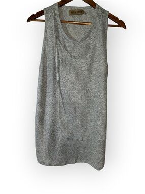 Karen Zambos Ribbed Knit Tank Top SIZE LARGE